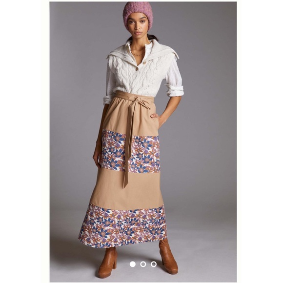 Anthropologie About Sachin & Babi Jacquard Tiered Maxi Skirt ANTHRO NWT NEW - Picture 2 of 6